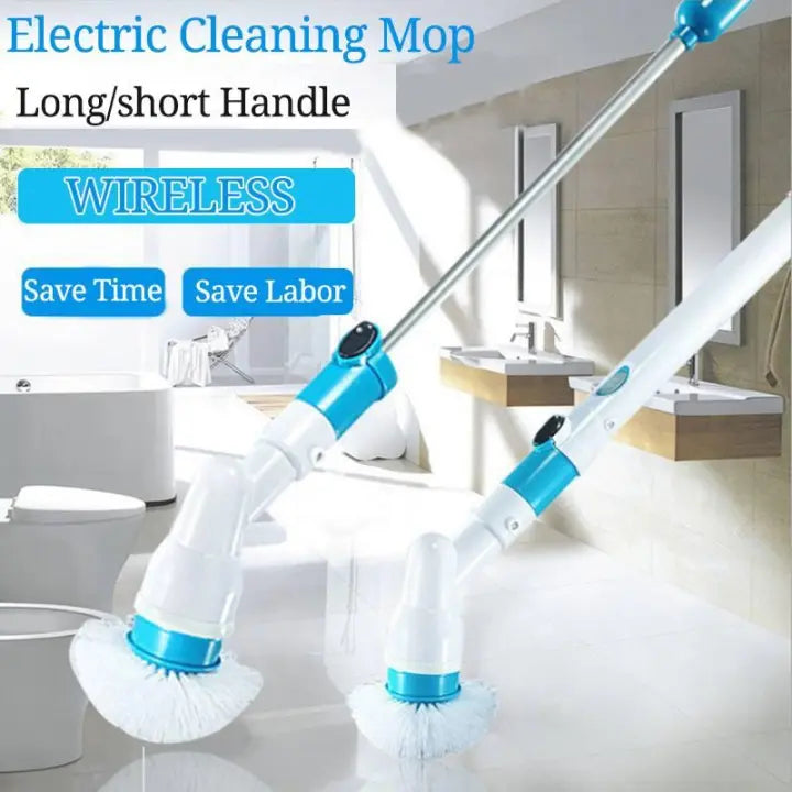 Rechargeable Spin Scrubber Long Handle Cleaning Brush (free home delivery)