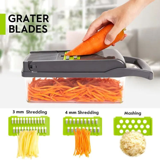 12 in 1 Nicer Dicer Chopper Vegetable Cutter Plus Salad Vegetable Fruit Cutter